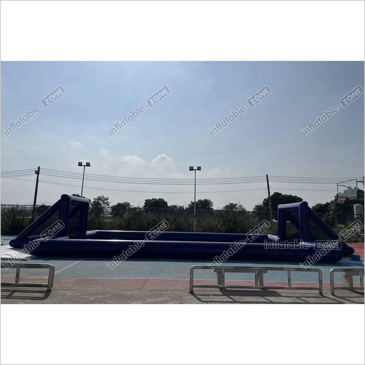 Big Inflatable Soap Football Field Soccer Court Arena Sports Game Inflatable Football Pitch - Inflatable-Zone