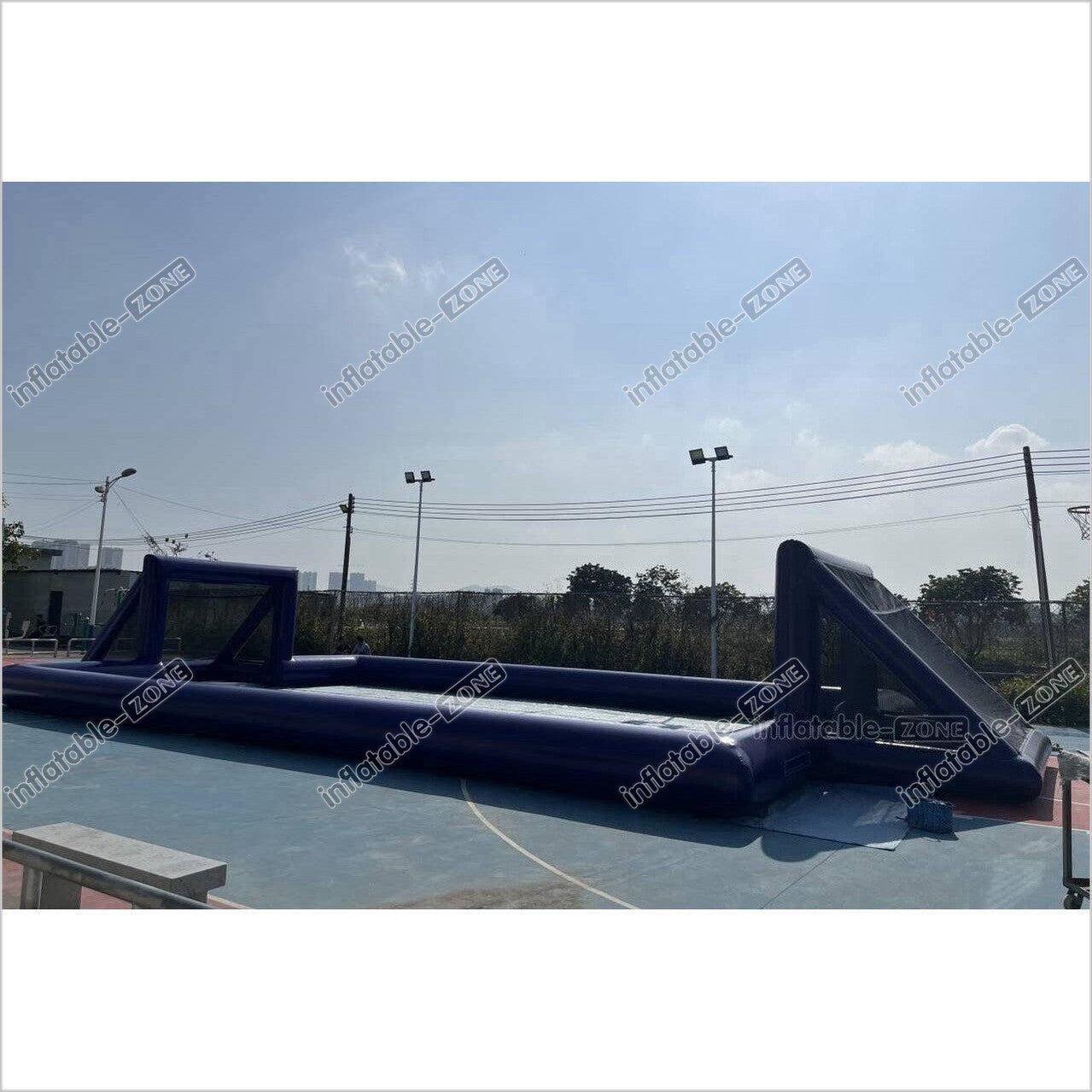 Big Inflatable Soap Football Field Soccer Court Arena Sports Game Inflatable Football Pitch - Inflatable-Zone