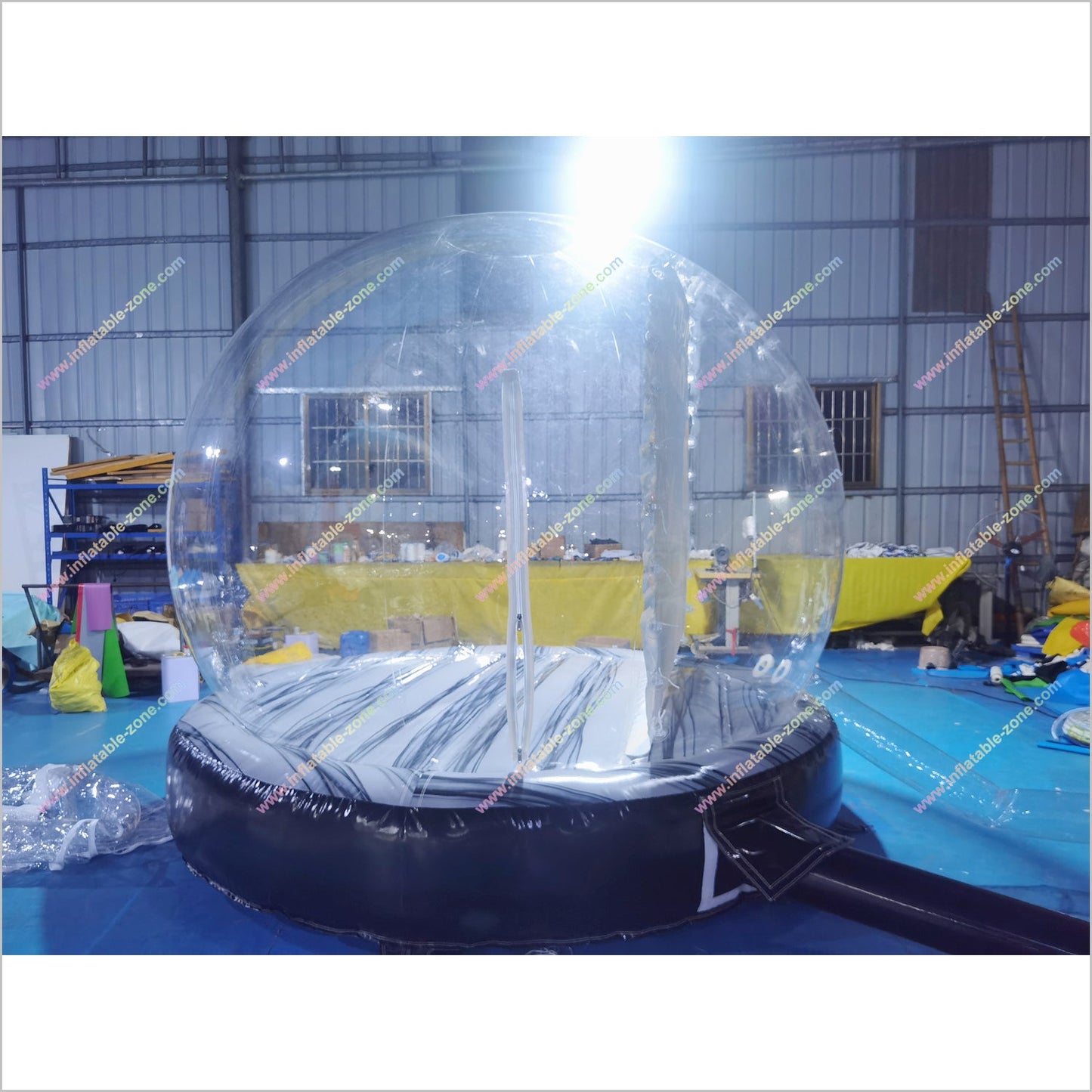 Christmas Blow Up Snow Globe Advertising Balloon Inflatable Snowman Snow Globe Dome Bubble Tent Photo Booth Decoration - Inflatable-Zone
