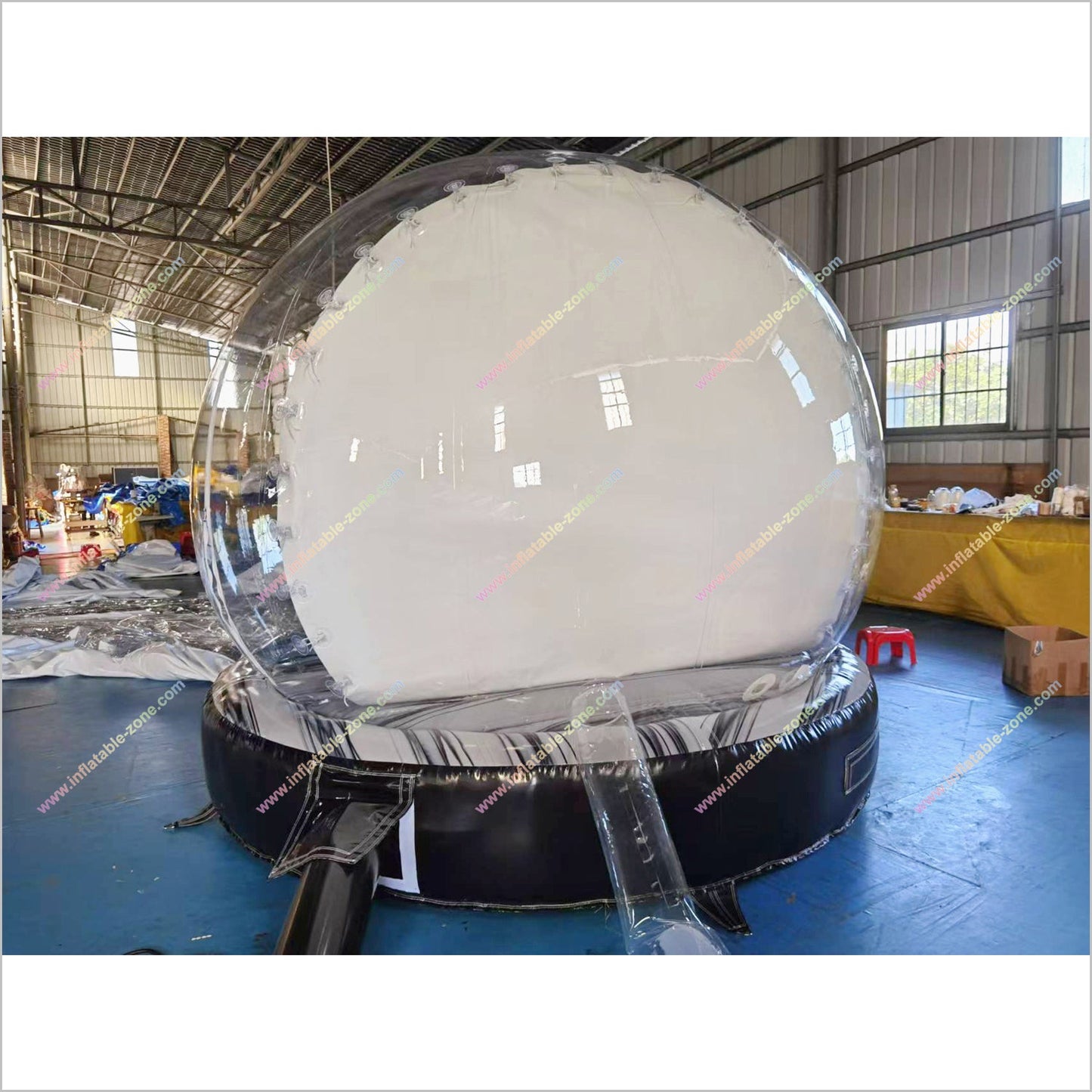 Christmas Blow Up Snow Globe Advertising Balloon Inflatable Snowman Snow Globe Dome Bubble Tent Photo Booth Decoration - Inflatable-Zone