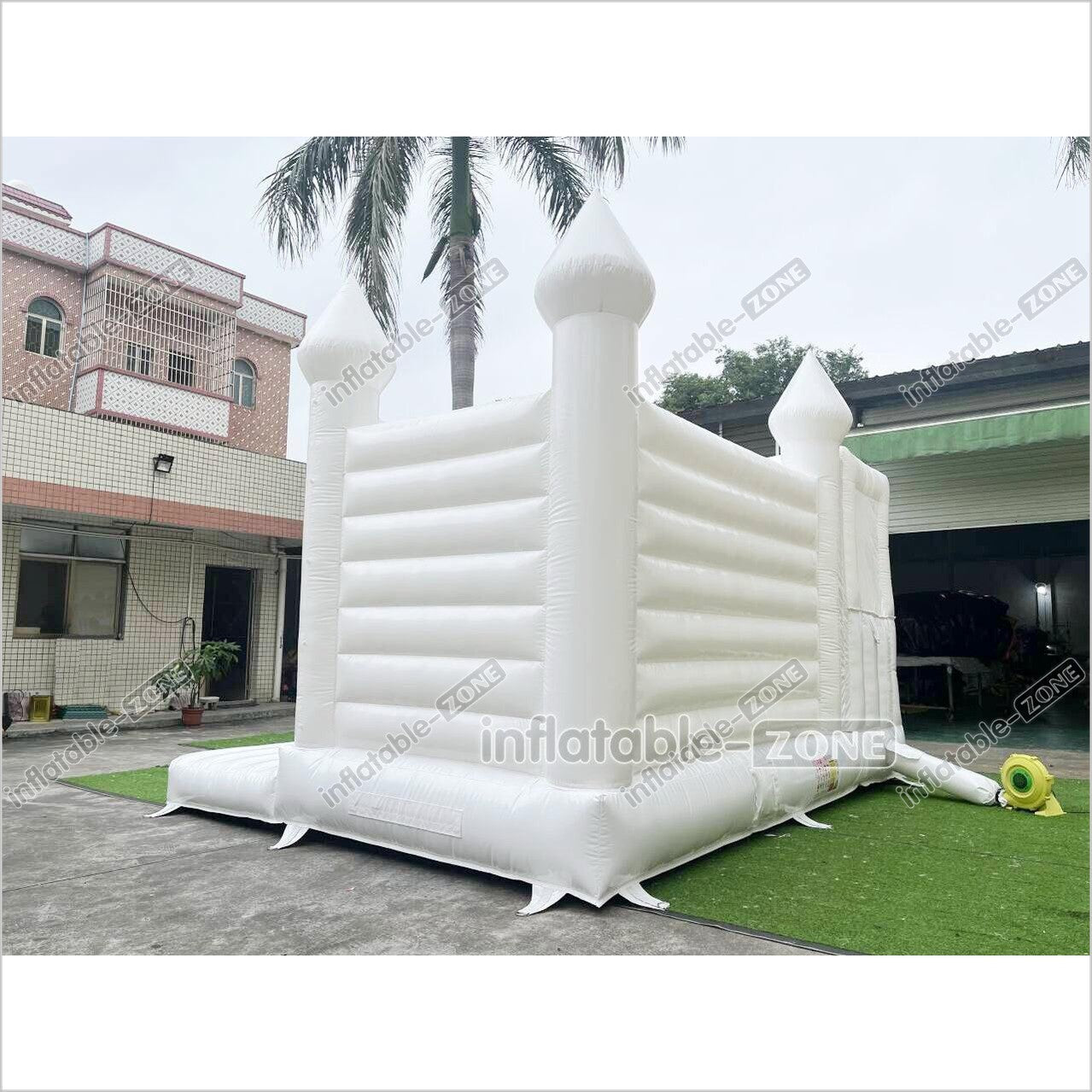 Fun And Exciting Wedding Jumping Castle Slide Combo Bounce House White Inflatable Bouncy For Backyard Trampoline Party - Inflatable-Zone