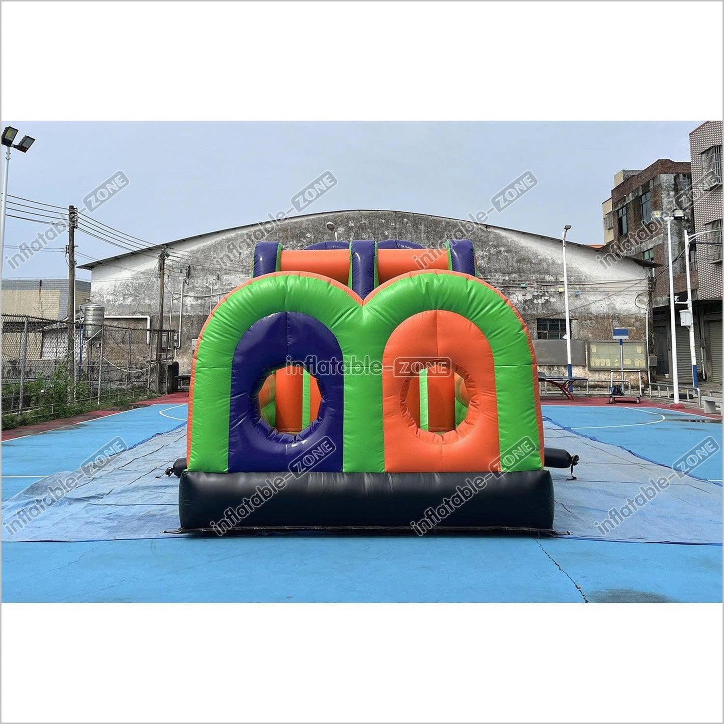 Commercial Obstacle Course Inflatable Interactive Games Obstacle Course Moon Bounce Outdoor Playground Slide - Inflatable-Zone