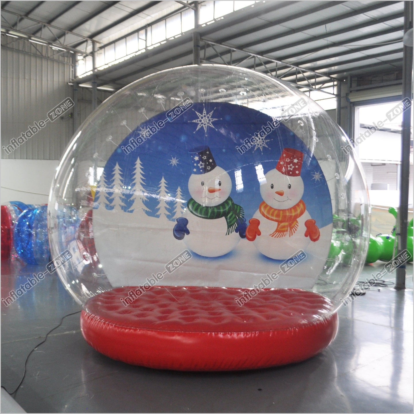 Christmas Big Inflatable Snow Globe Photo Booth Inflatable Snow Globe Clear Bubble Tent - Inflatable-Zone