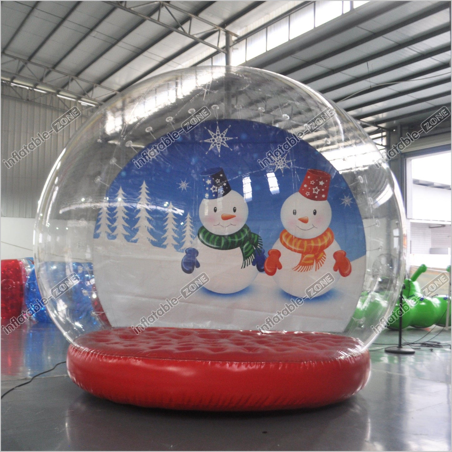 Christmas Big Inflatable Snow Globe Photo Booth Inflatable Snow Globe Clear Bubble Tent - Inflatable-Zone