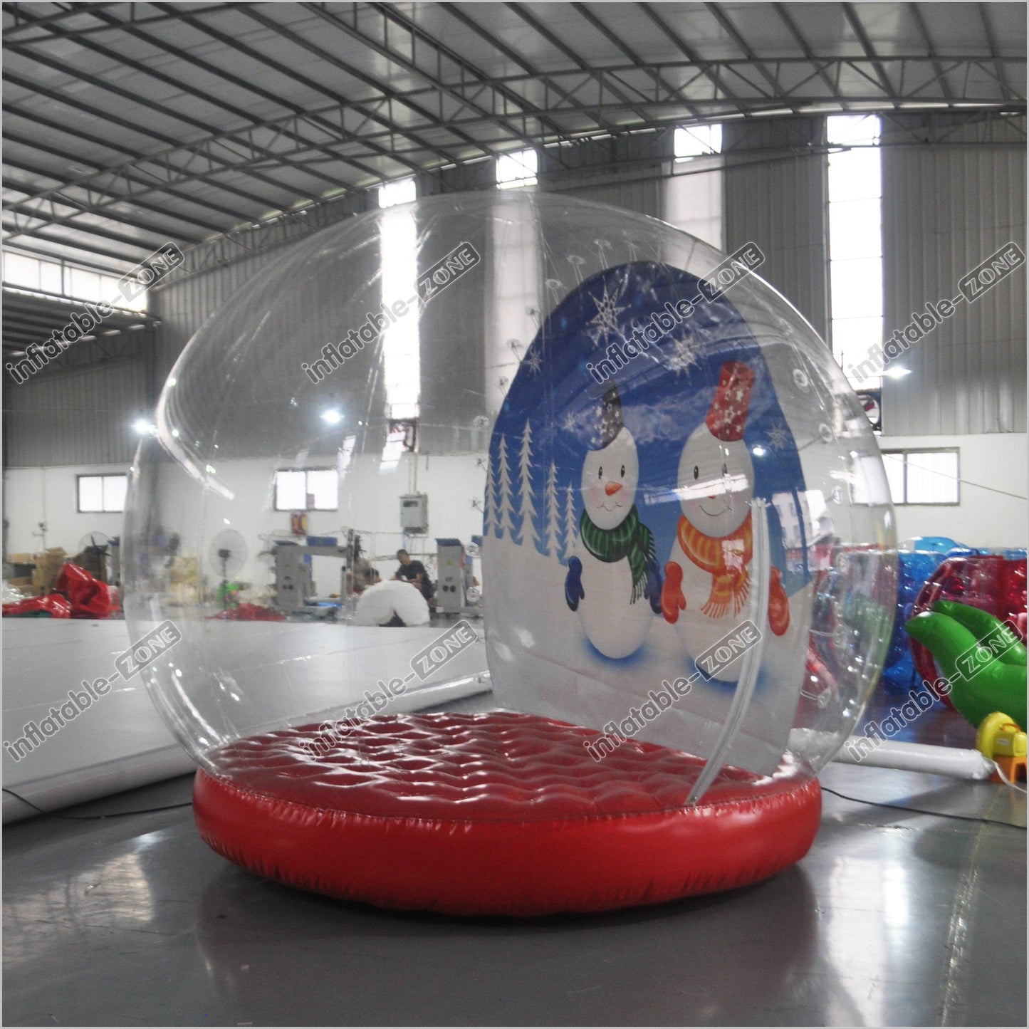 Christmas Big Inflatable Snow Globe Photo Booth Inflatable Snow Globe Clear Bubble Tent - Inflatable-Zone