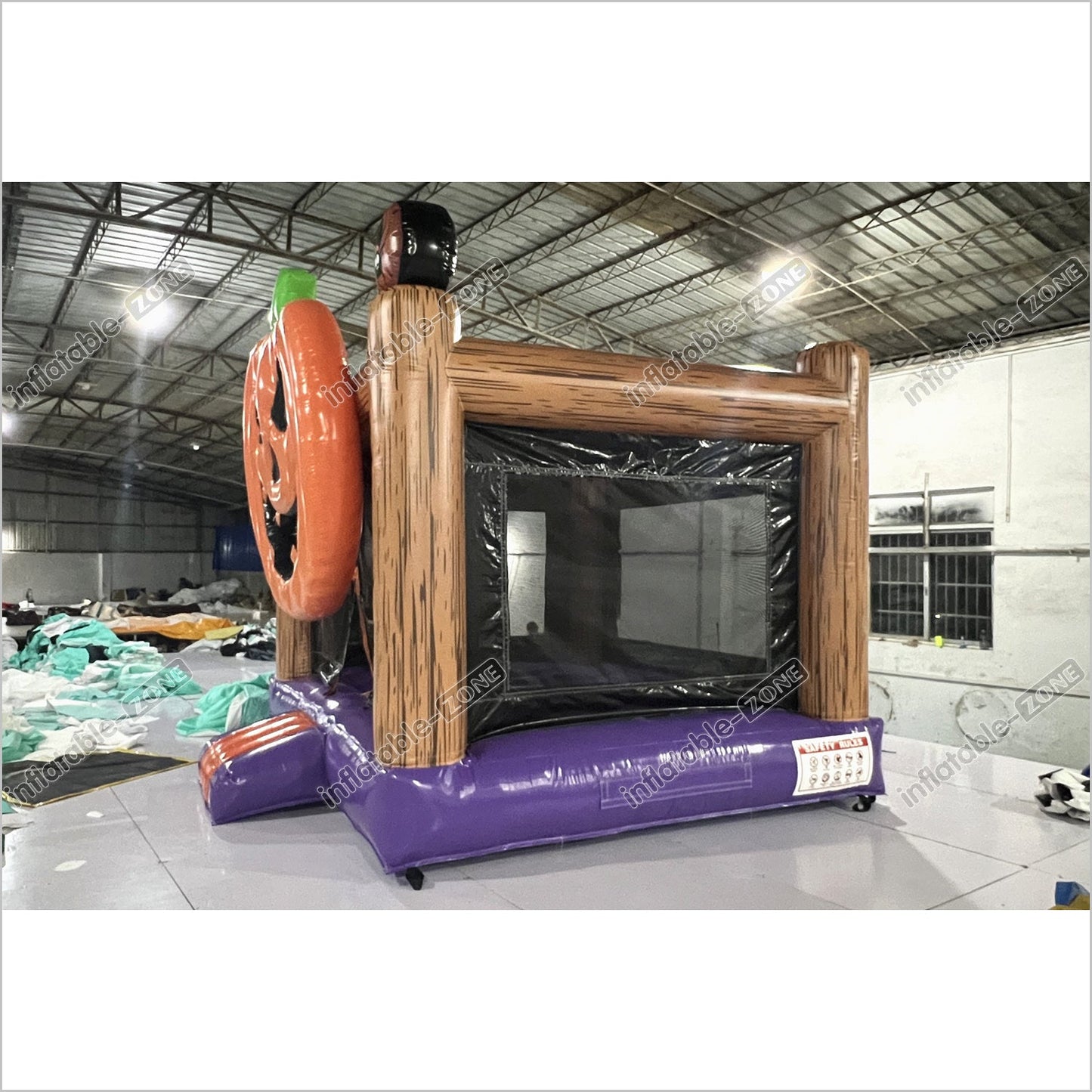 Halloween Jack O Lantern Bouncy Castle Indoor Playground Big Inflatable Pumpkin Jump House Rental Near Me - Inflatable-Zone