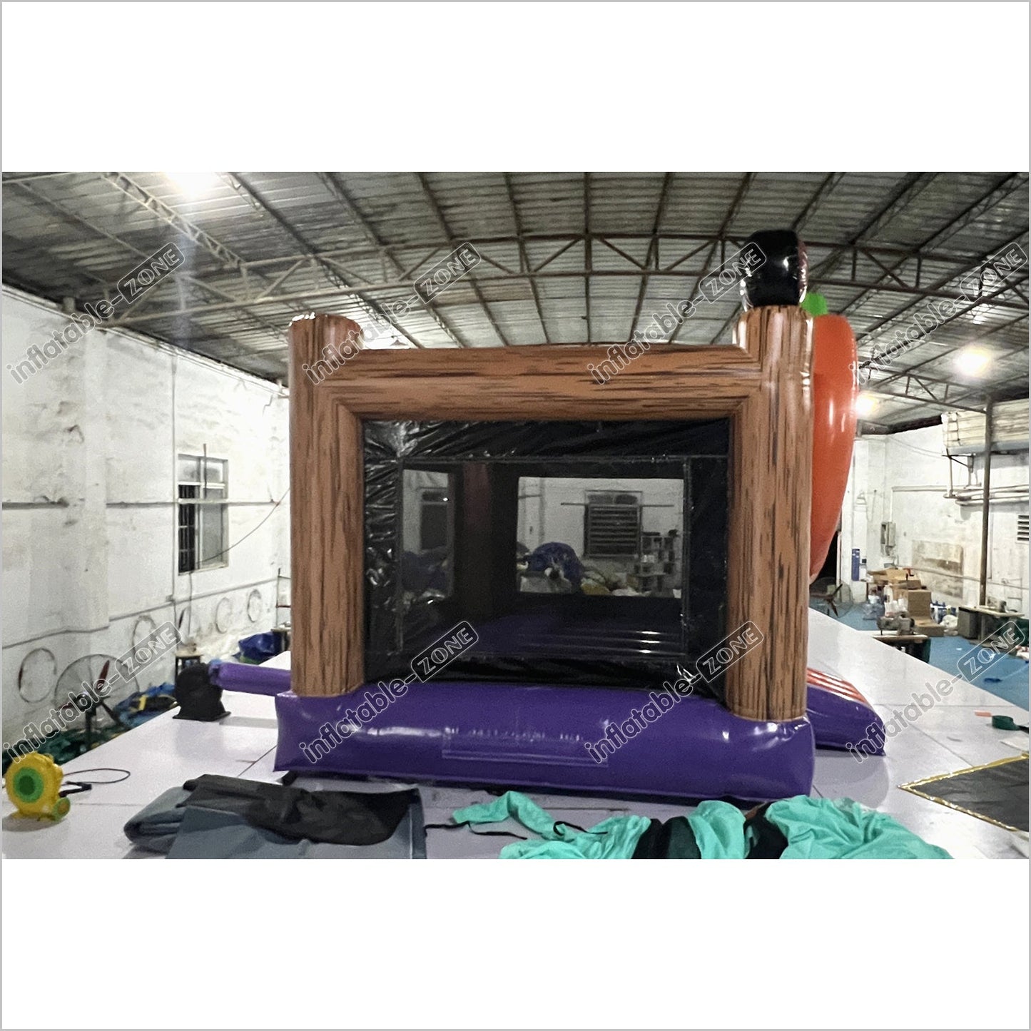 Halloween Jack O Lantern Bouncy Castle Indoor Playground Big Inflatable Pumpkin Jump House Rental Near Me - Inflatable-Zone