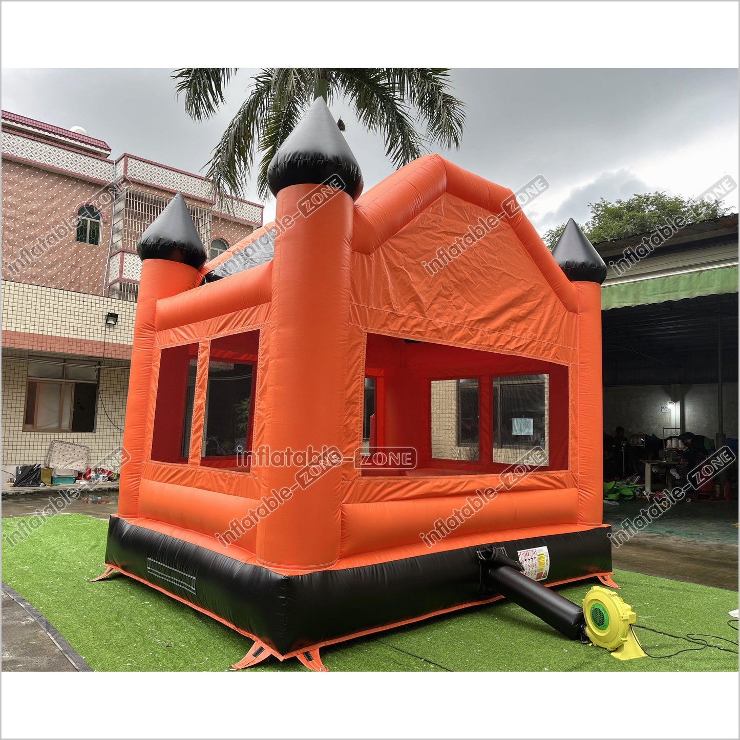Halloween Pumpkin Inflatable Bouncing House Birthday Entertainment Backyard Bouncy Castle Games For Party - Inflatable-Zone