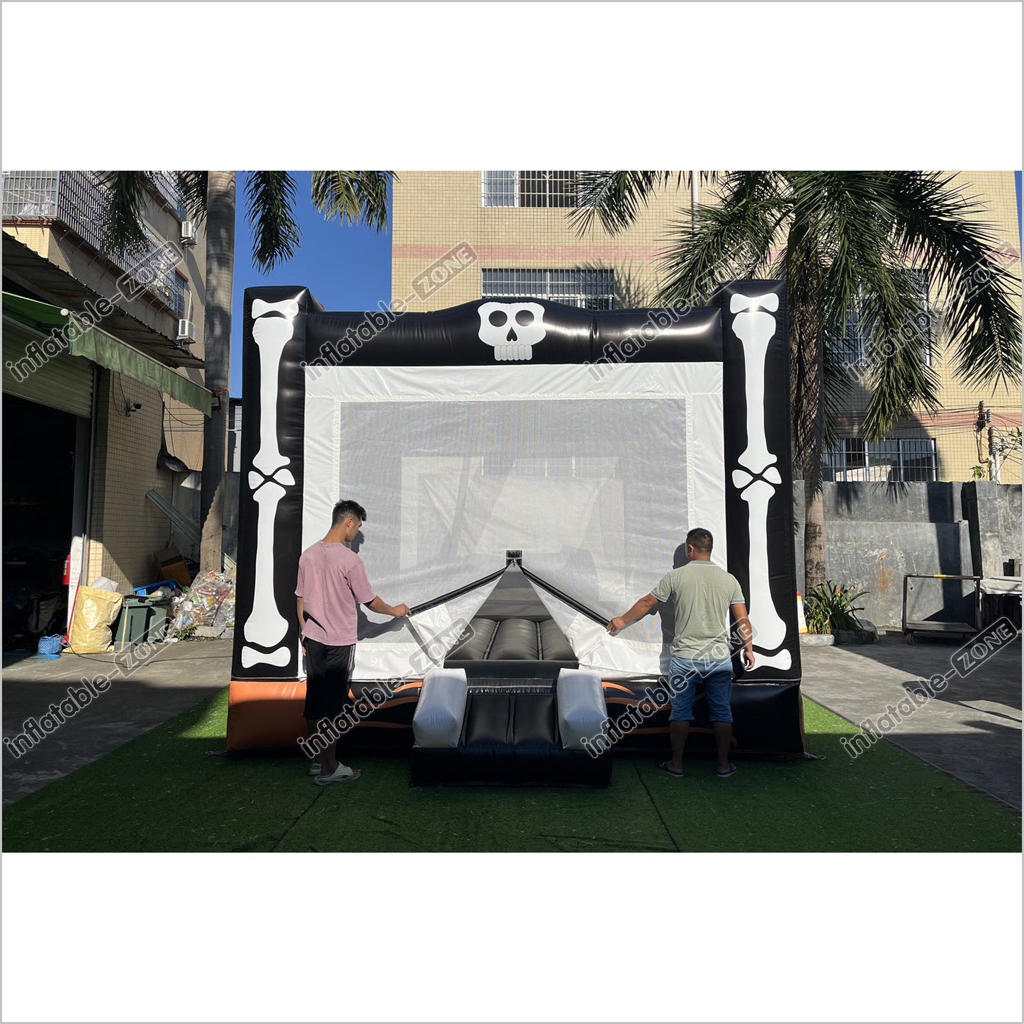 Halloween Skeleton Bouncy Castle Inflatables Backyard Birthday Party Outdoor Inflatable Bounce House - Inflatable-Zone