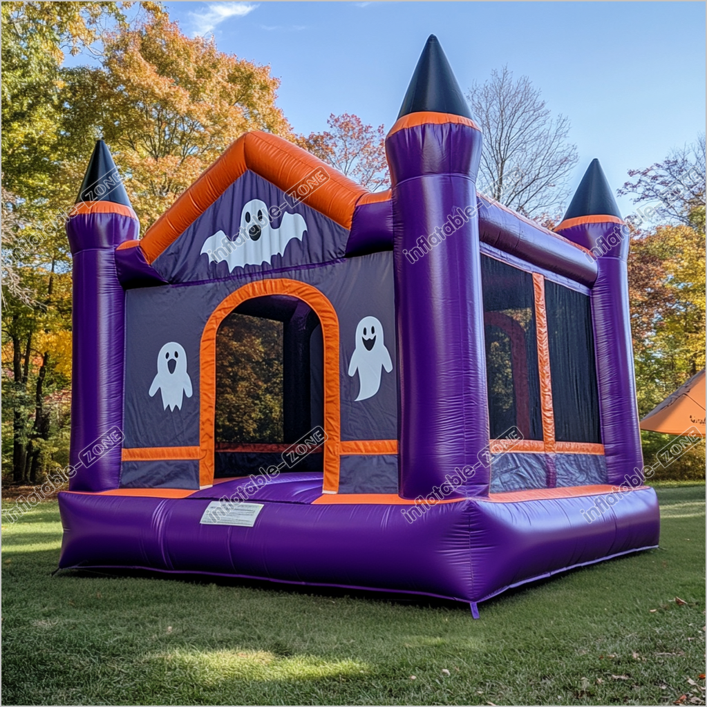 Halloween Bouncy Castle Hire Spooky Ghost Inflatable Commercial Soft Play Haunted Bounce House Rentals Near Me - Inflatable-Zone