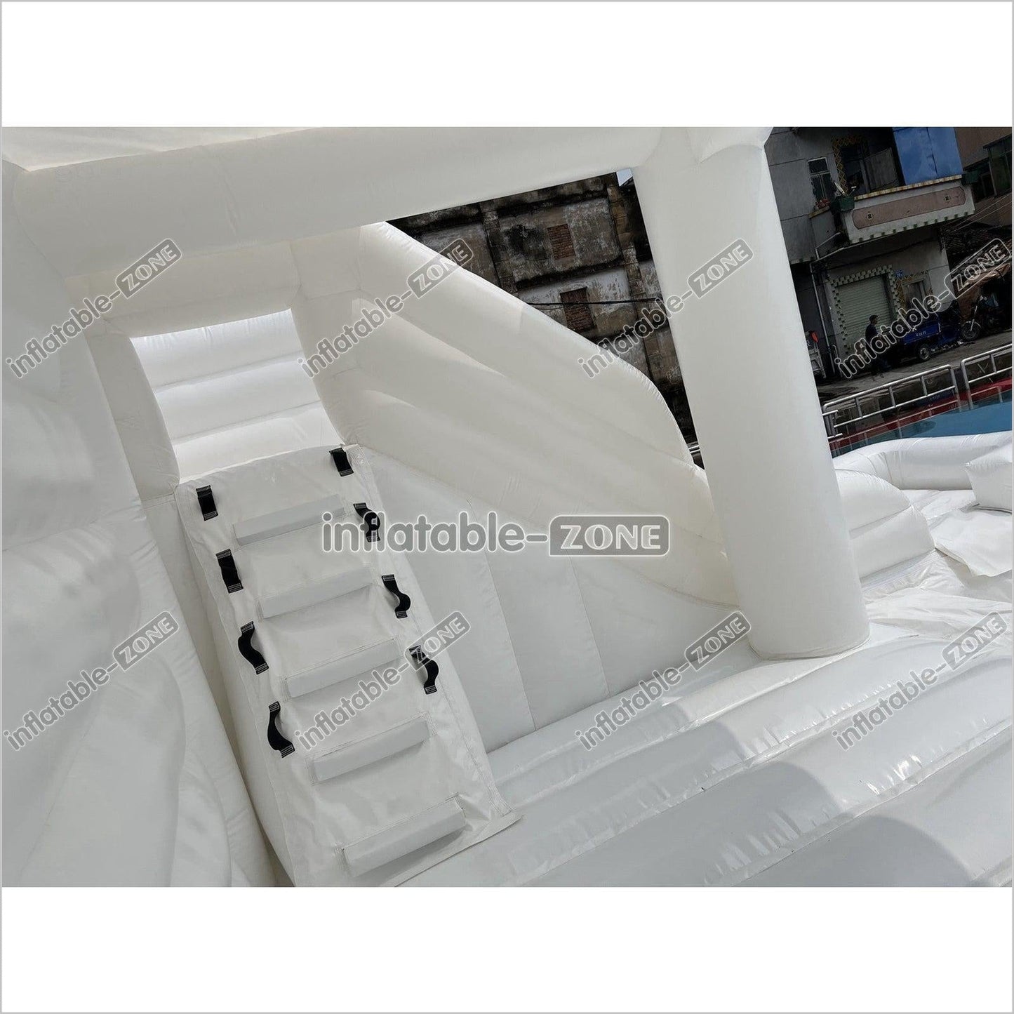 White Bouncer Castle Inflatable Water Slide Wedding Jumpy House Castle - Inflatable-Zone