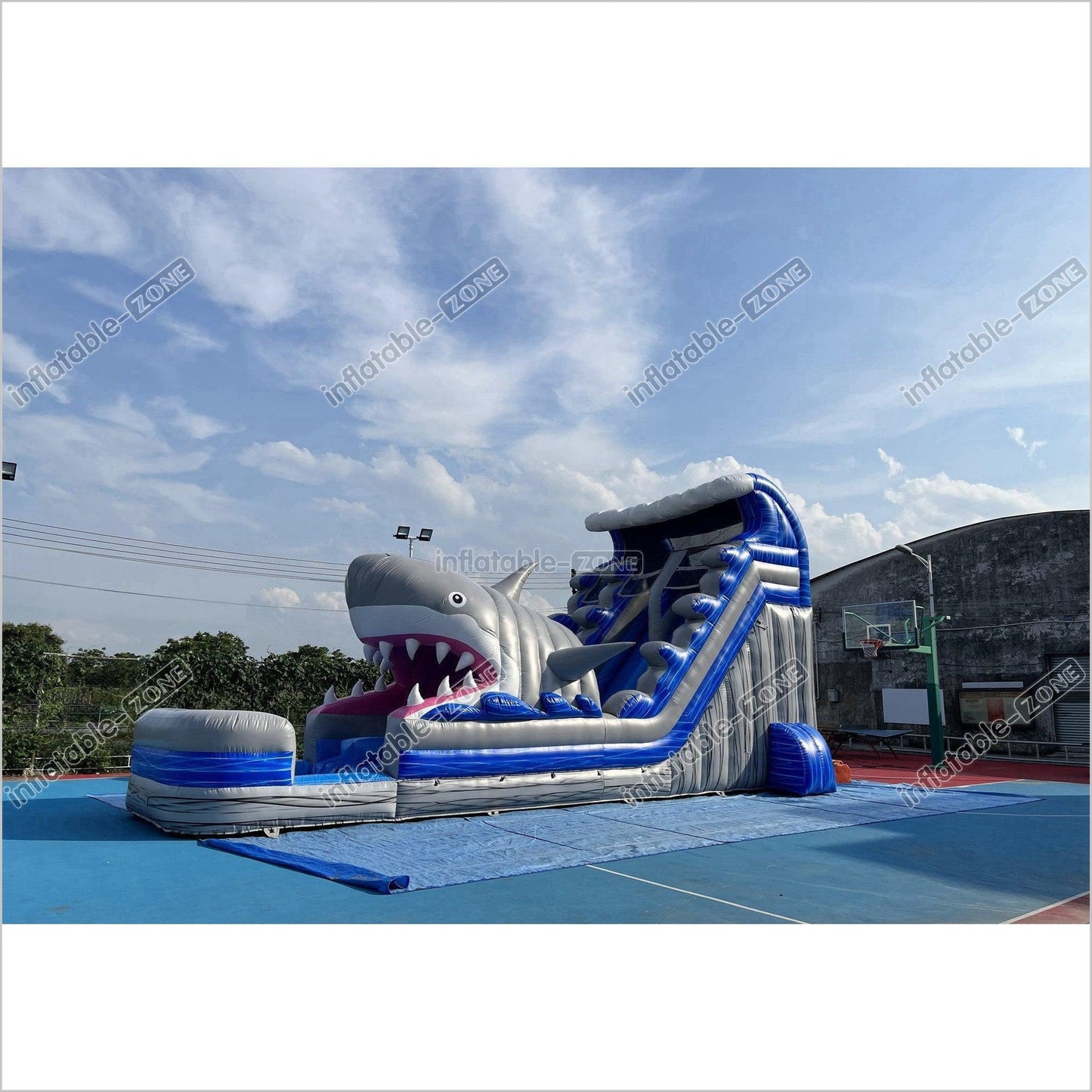 Commercial Grade Inflatable Water Slide Shark Blow Up Water Slide Inflatable Slide for Party Event - Inflatable-Zone