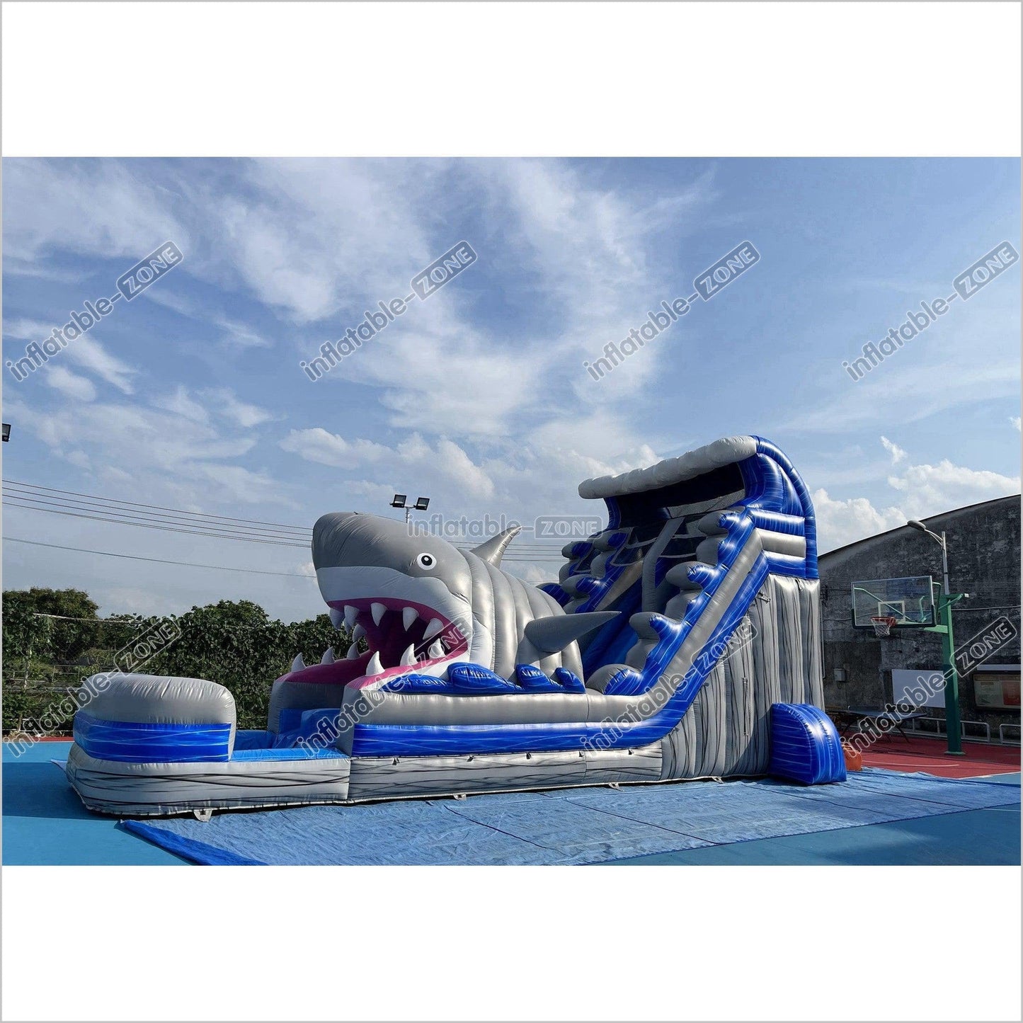 Commercial Grade Inflatable Water Slide Shark Blow Up Water Slide Inflatable Slide for Party Event - Inflatable-Zone
