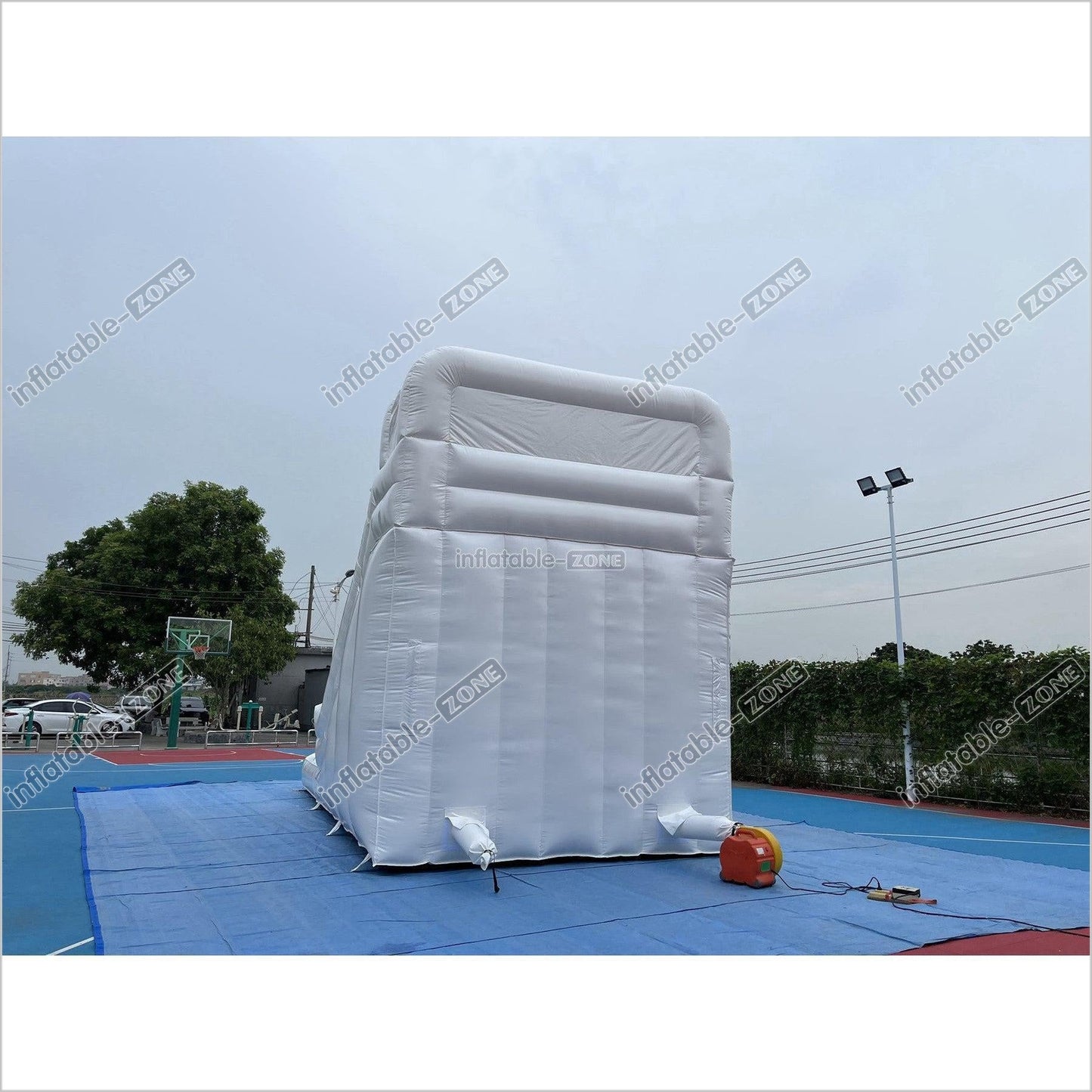 White Wild Inflatable Slide White Inflatable Water Slide White Water Bounce House Jumping - Inflatable-Zone