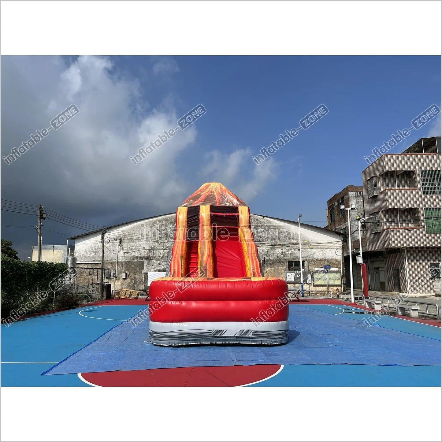 Inflatable Outdoor Water Slides, Commercial Water Slide With Inflatable Pool Combo - Inflatable-Zone