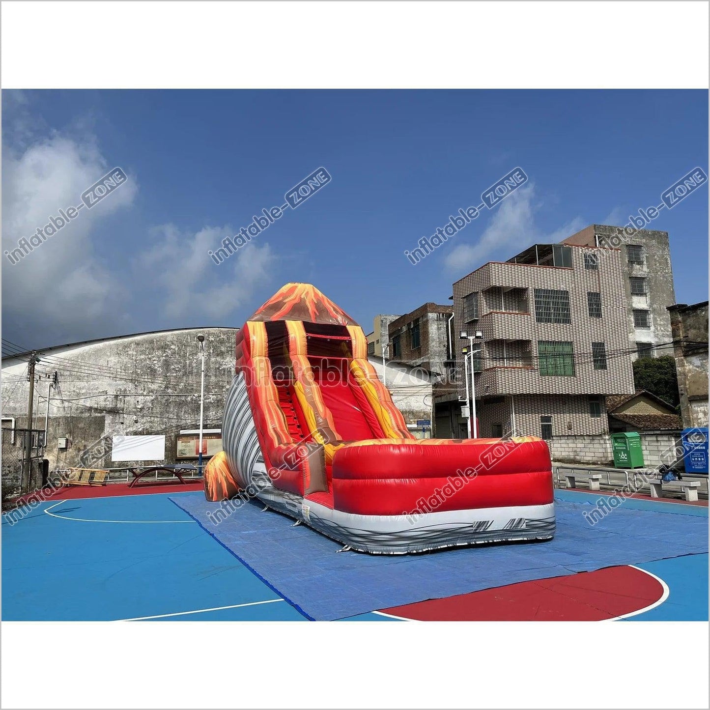 Inflatable Outdoor Water Slides, Commercial Water Slide With Inflatable Pool Combo - Inflatable-Zone