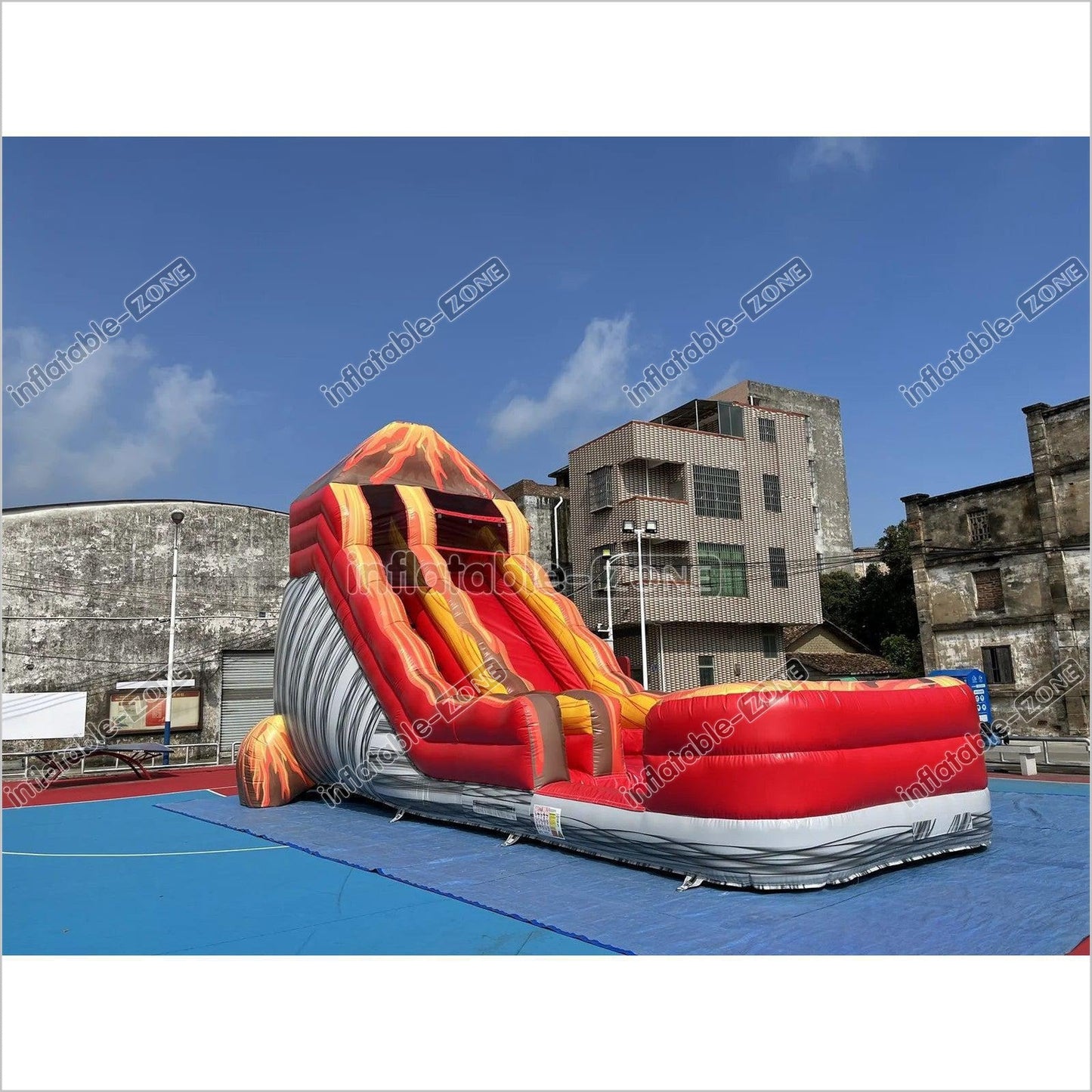 Inflatable Outdoor Water Slides, Commercial Water Slide With Inflatable Pool Combo - Inflatable-Zone