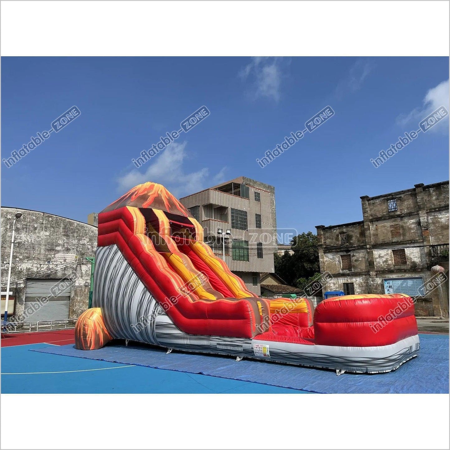 Inflatable Outdoor Water Slides, Commercial Water Slide With Inflatable Pool Combo - Inflatable-Zone