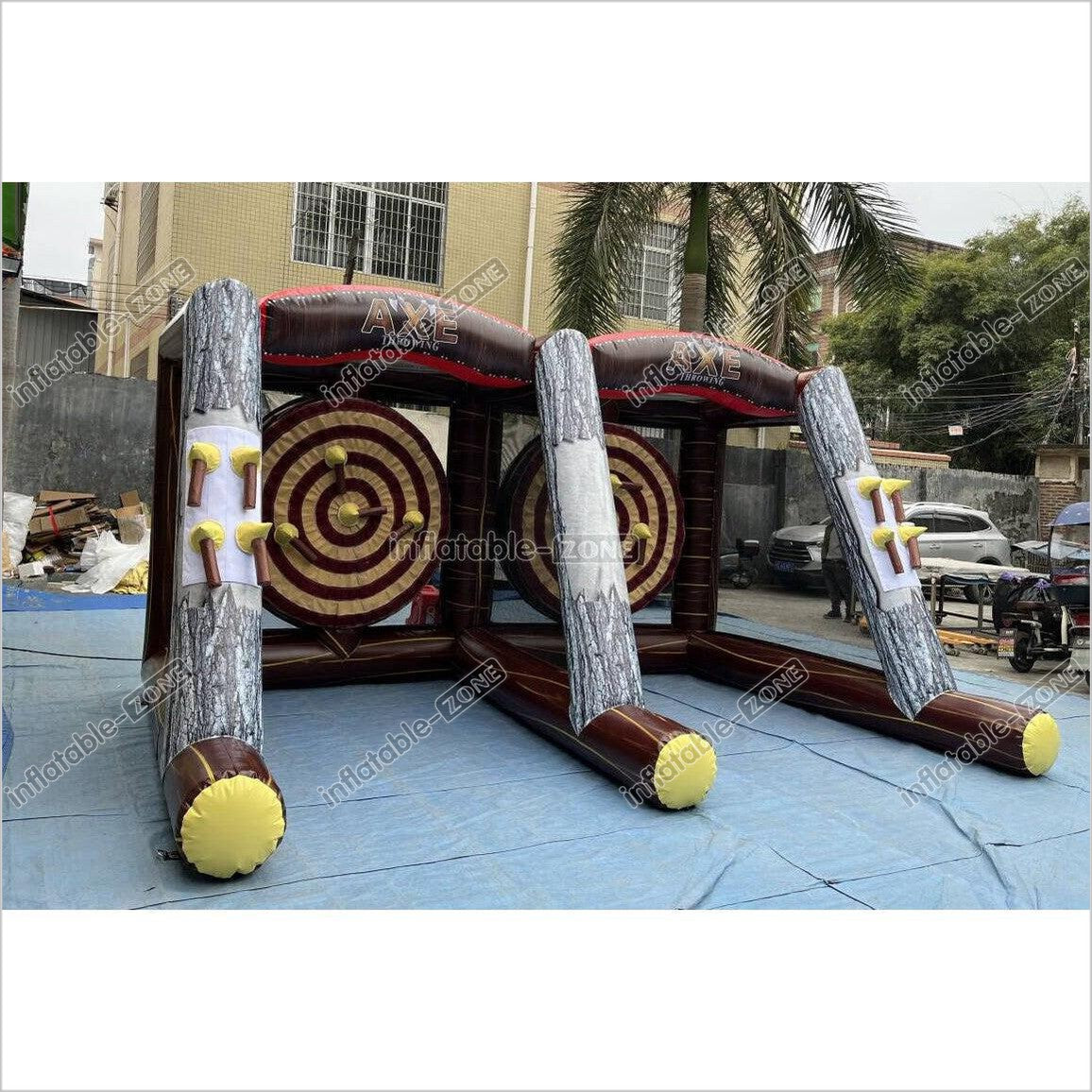 Fun Play Equipment Inflatable Axe Throwing Inflatable Sports Games For Kids And Adults - Inflatable-Zone