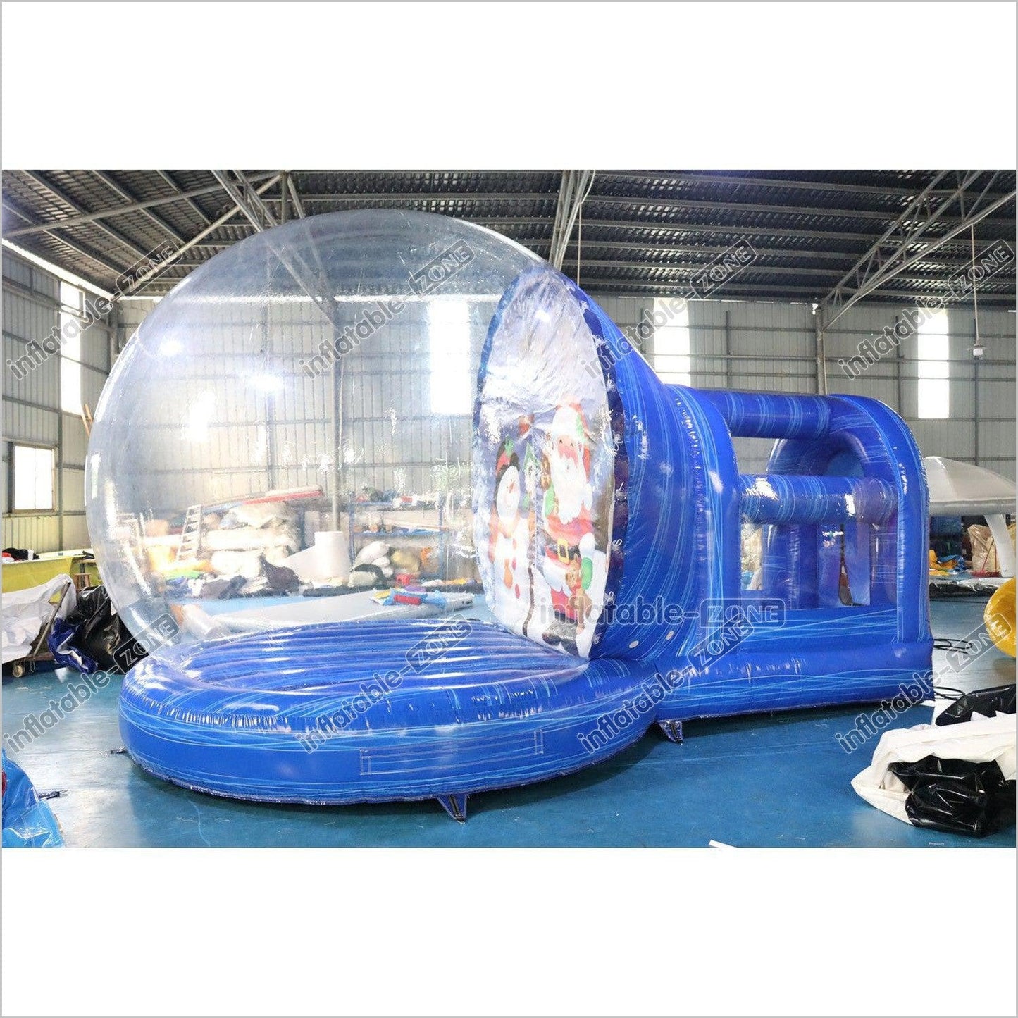 Inflatable Christmas Snowman Snow Globe Blow Up Santa Snow Globe Human Inflatable Snow Globe - Inflatable-Zone