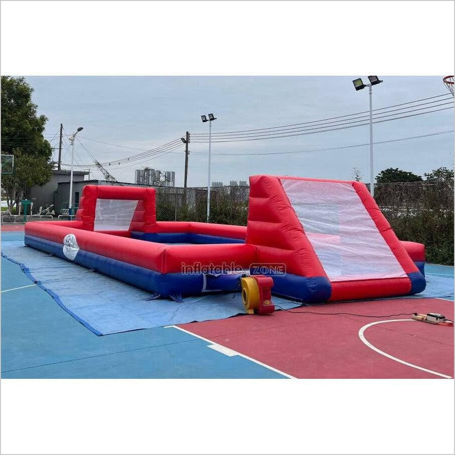 Huge Outdoor Inflatable Football Arena Pitch Interactive Giant Inflatable Soccer Field Sports Games - Inflatable-Zone