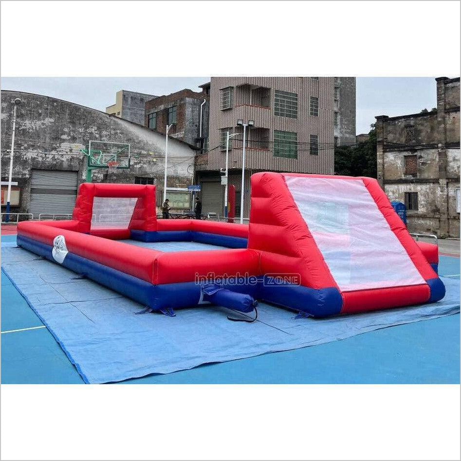Huge Outdoor Inflatable Football Arena Pitch Interactive Giant Inflatable Soccer Field Sports Games - Inflatable-Zone
