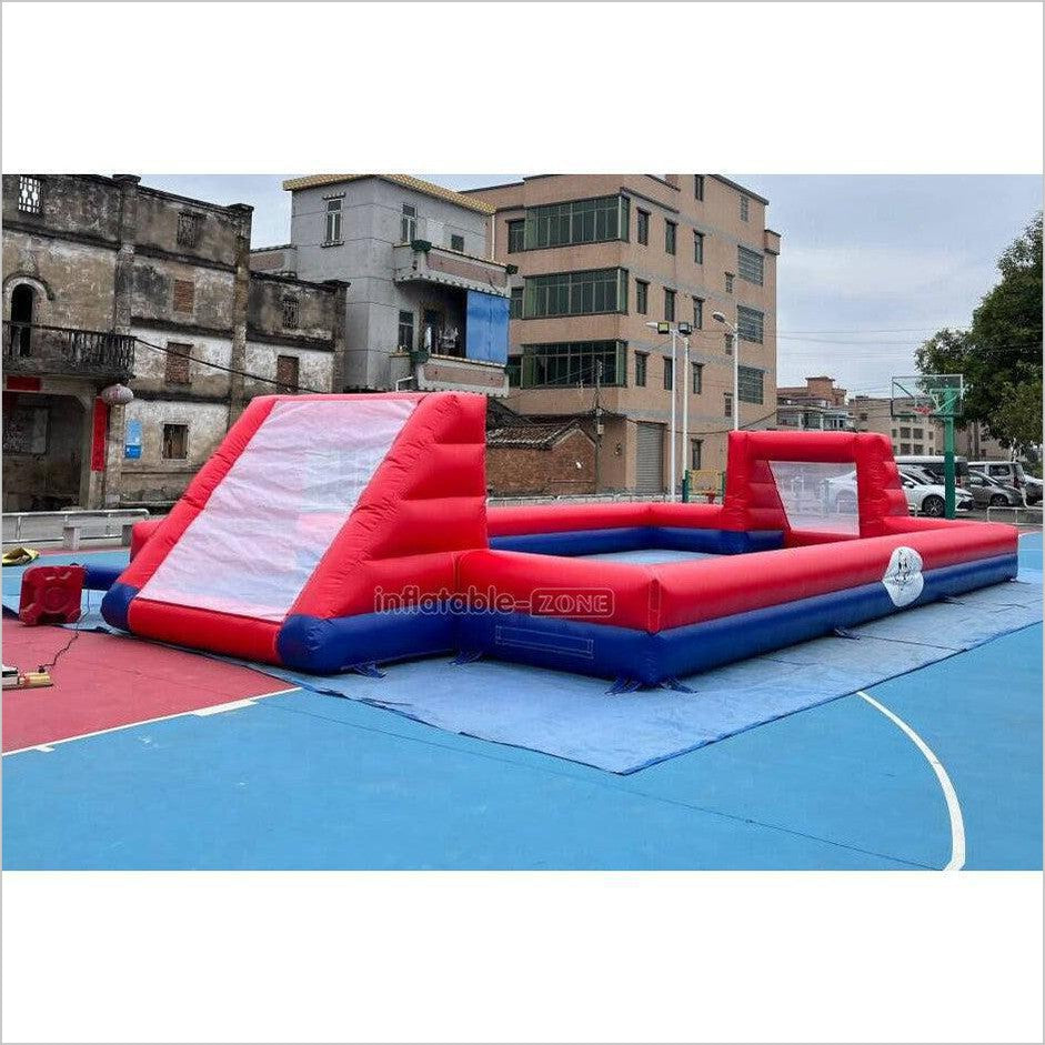 Huge Outdoor Inflatable Football Arena Pitch Interactive Giant Inflatable Soccer Field Sports Games - Inflatable-Zone