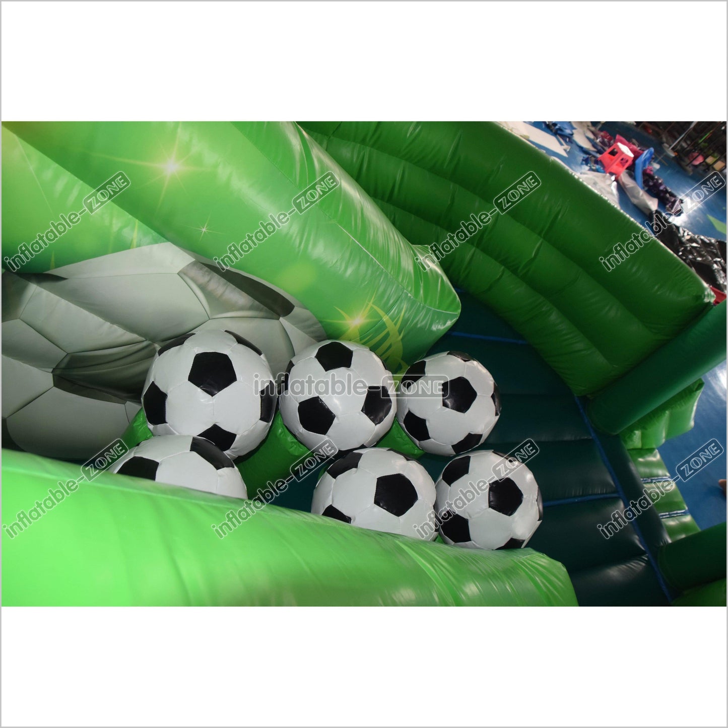 Inflatable Football Slide Children Sports Theme Bouncy Castle Inflatable Giant Slide Bounce Jumper - Inflatable-Zone