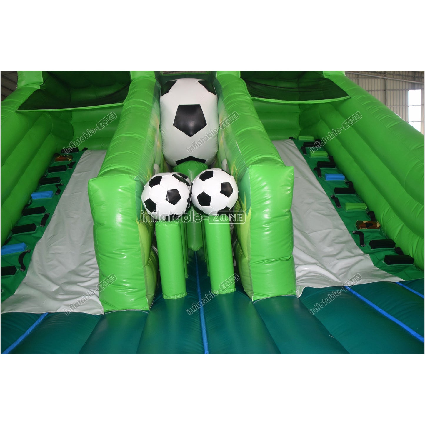 Inflatable Football Slide Children Sports Theme Bouncy Castle Inflatable Giant Slide Bounce Jumper - Inflatable-Zone