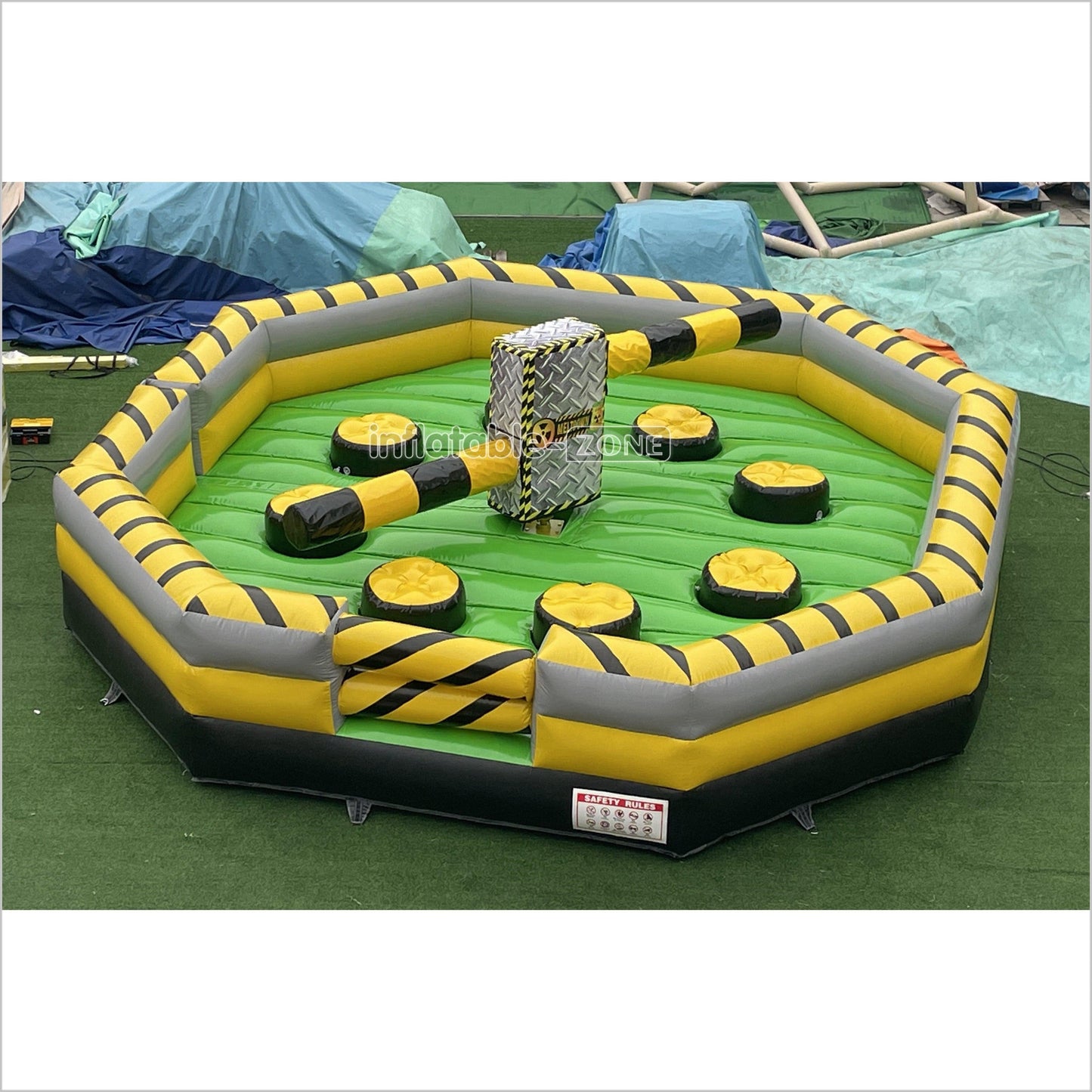 Classic Commercial Party Inflatable Meltdown Mechanical Game Inflatable Jumping Mattress Wipeout Machine - Inflatable-Zone