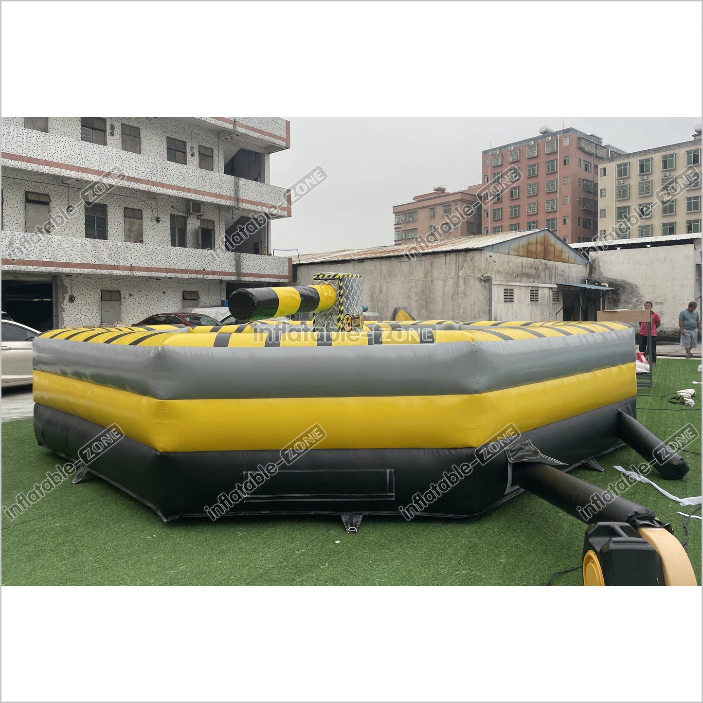 Classic Commercial Party Inflatable Meltdown Mechanical Game Inflatable Jumping Mattress Wipeout Machine - Inflatable-Zone