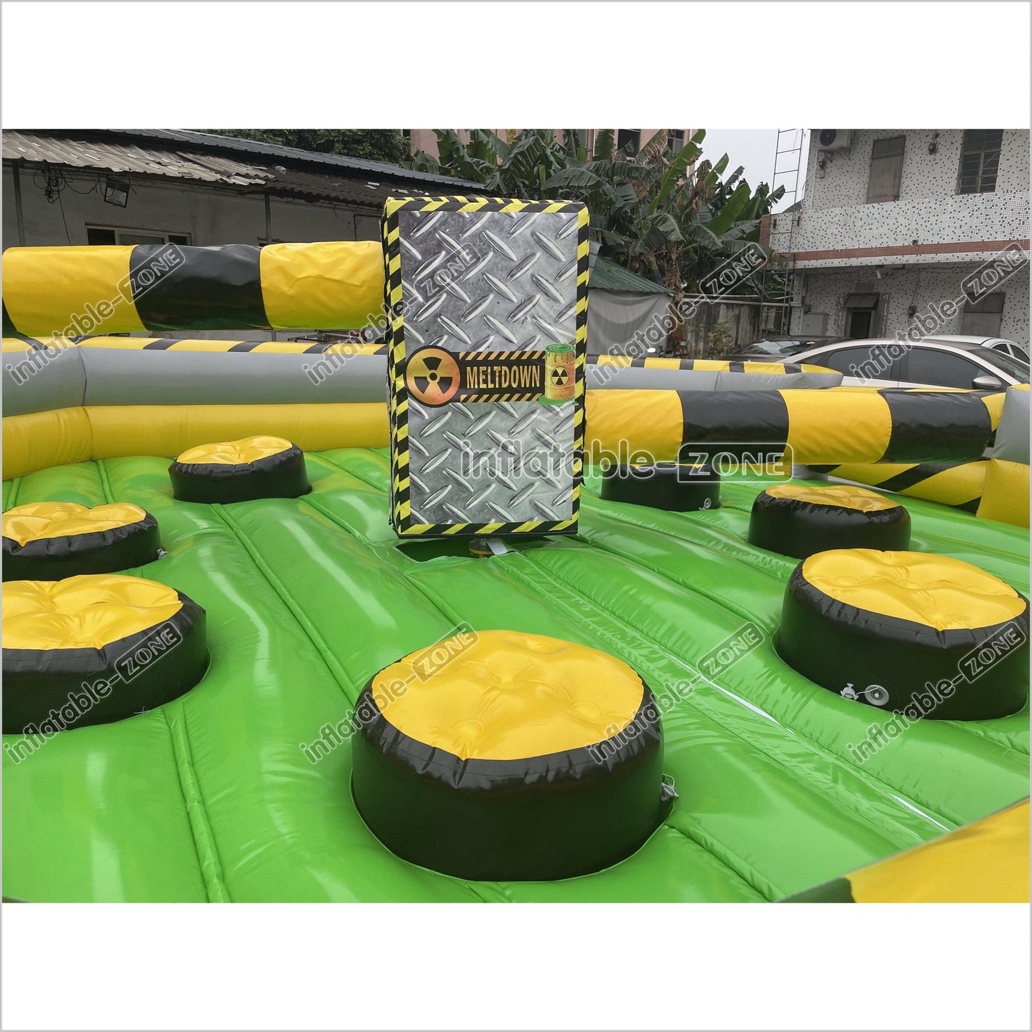 Classic Commercial Party Inflatable Meltdown Mechanical Game Inflatable Jumping Mattress Wipeout Machine - Inflatable-Zone