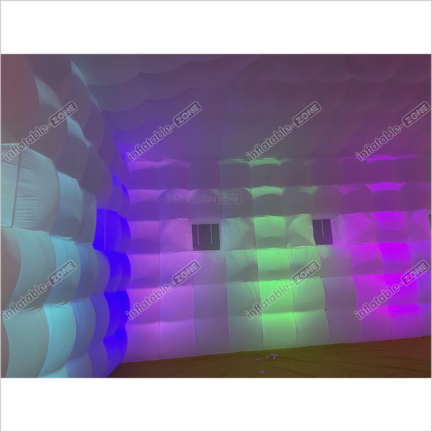Wall Washer Light Inflatable Wedding Tent Disco Cube Inflatable Nightclub Party Bar With Led Lighting - Inflatable-Zone