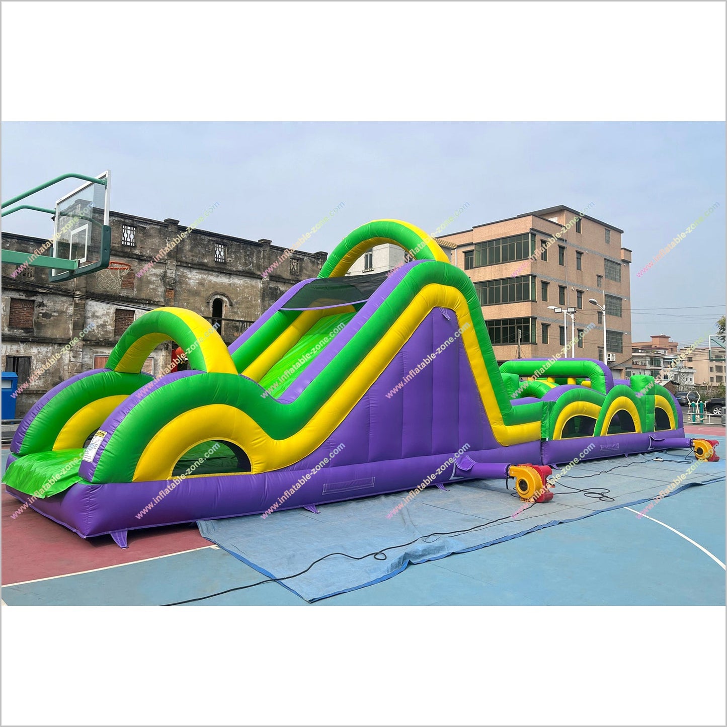 Race Games Challenge Commercial Radical Run Obstacle Course Entertainment Event Inflatable Obstacle Course For Adults