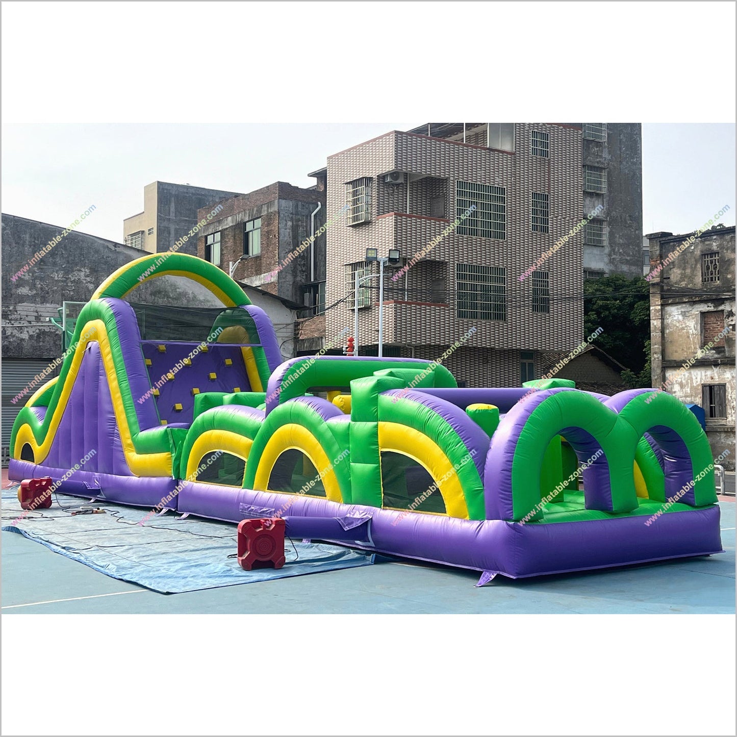 Race Games Challenge Commercial Radical Run Obstacle Course Entertainment Event Inflatable Obstacle Course For Adults