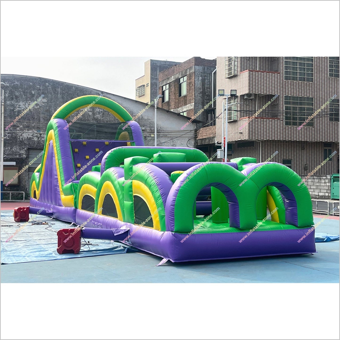 Race Games Challenge Commercial Radical Run Obstacle Course Entertainment Event Inflatable Obstacle Course For Adults