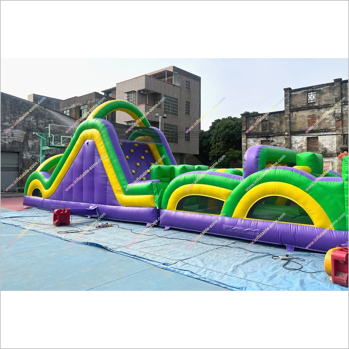 Race Games Challenge Commercial Radical Run Obstacle Course Entertainment Event Inflatable Obstacle Course For Adults