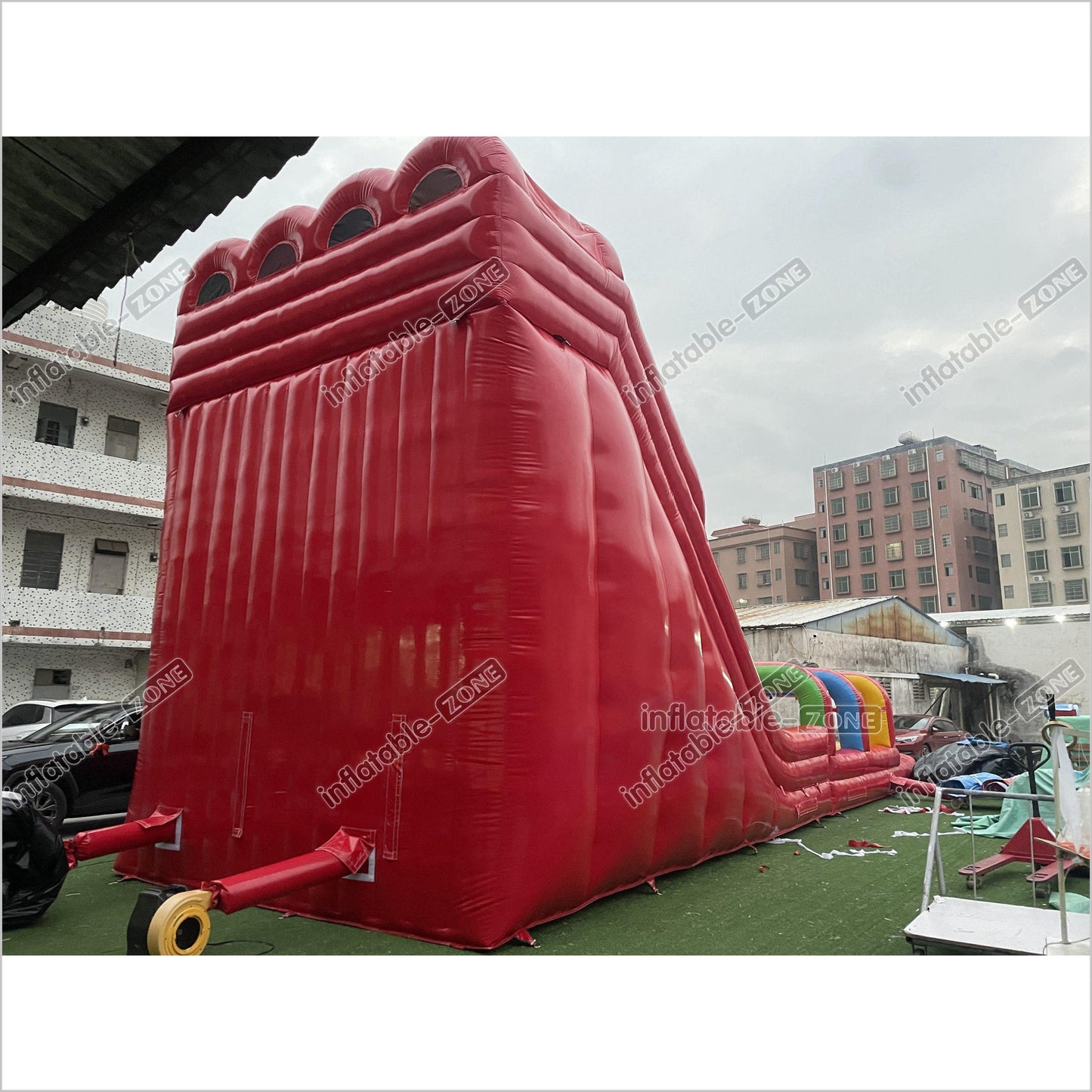 Large Outdoor Water Slide Jumping Castle Inflatable Pool Obstacle Water Slides For Kids - Inflatable-Zone