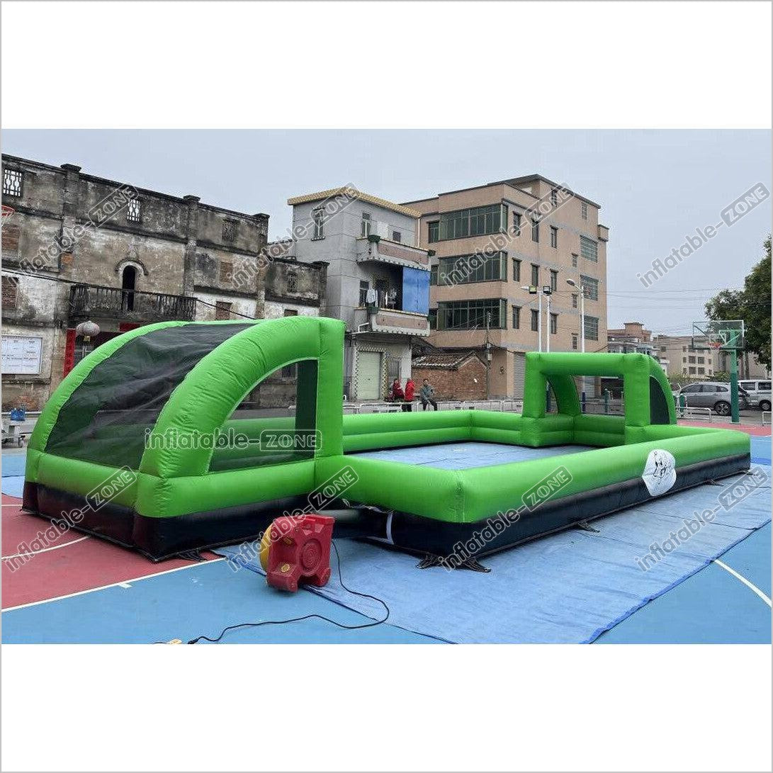 Giant Inflatable Soap Football Pitch Playground Soccer Field For Outdoor Sport And Play - Inflatable-Zone