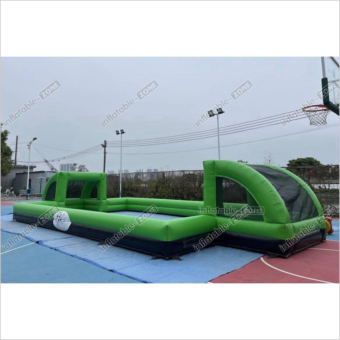 Giant Inflatable Soap Football Pitch Playground Soccer Field For Outdoor Sport And Play - Inflatable-Zone
