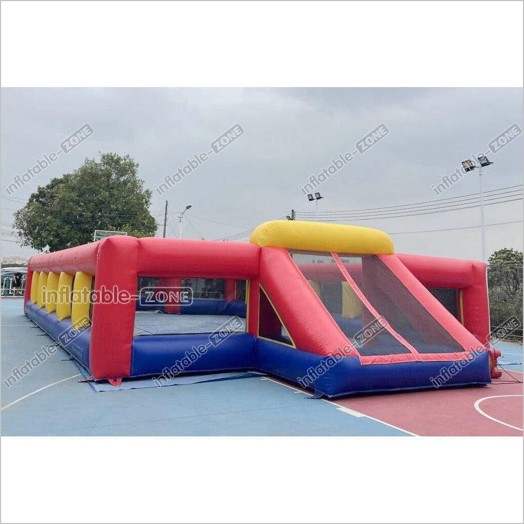 Fun Inflatable Soccer Field Pitch Big Outdoor Sport Game Inflatable Football Soap Court For Playground - Inflatable-Zone