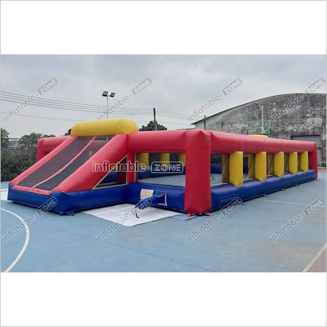 Fun Inflatable Soccer Field Pitch Big Outdoor Sport Game Inflatable Football Soap Court For Playground - Inflatable-Zone