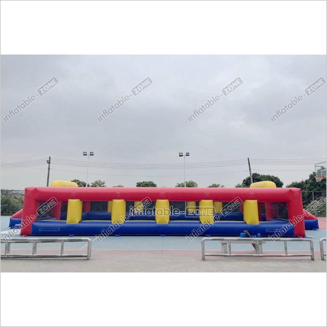 Fun Inflatable Soccer Field Pitch Big Outdoor Sport Game Inflatable Football Soap Court For Playground - Inflatable-Zone