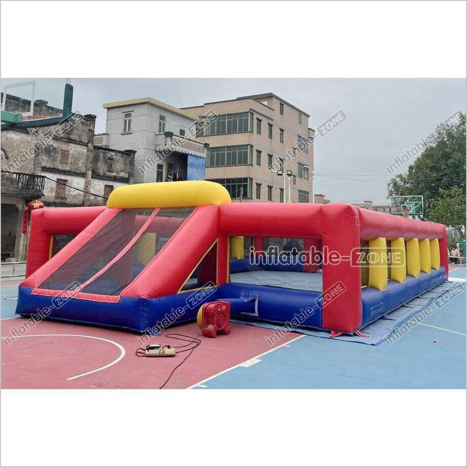 Fun Inflatable Soccer Field Pitch Big Outdoor Sport Game Inflatable Football Soap Court For Playground - Inflatable-Zone