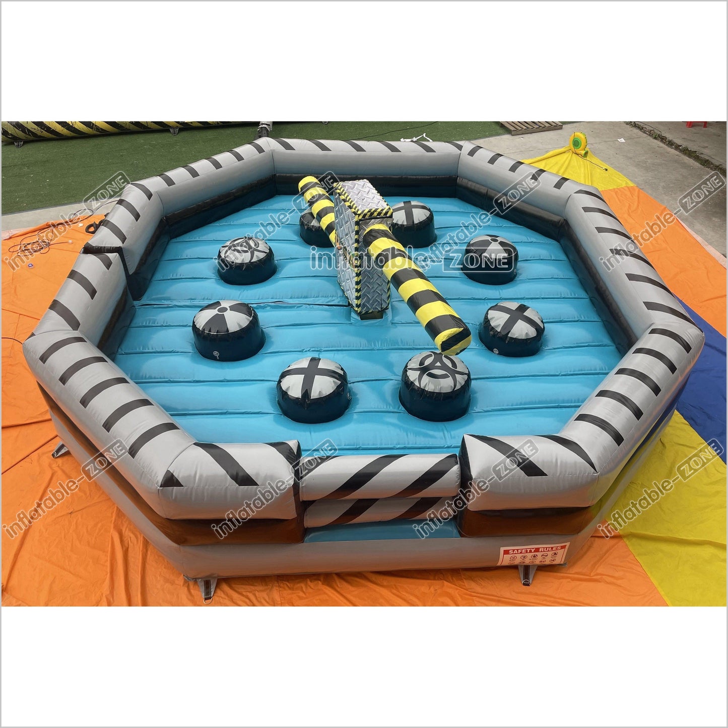 Outdoor Adult Kids Inflatable Sweeper Eliminator Wipeout Toxic Meltdown Machine Inflatable Game - Inflatable-Zone
