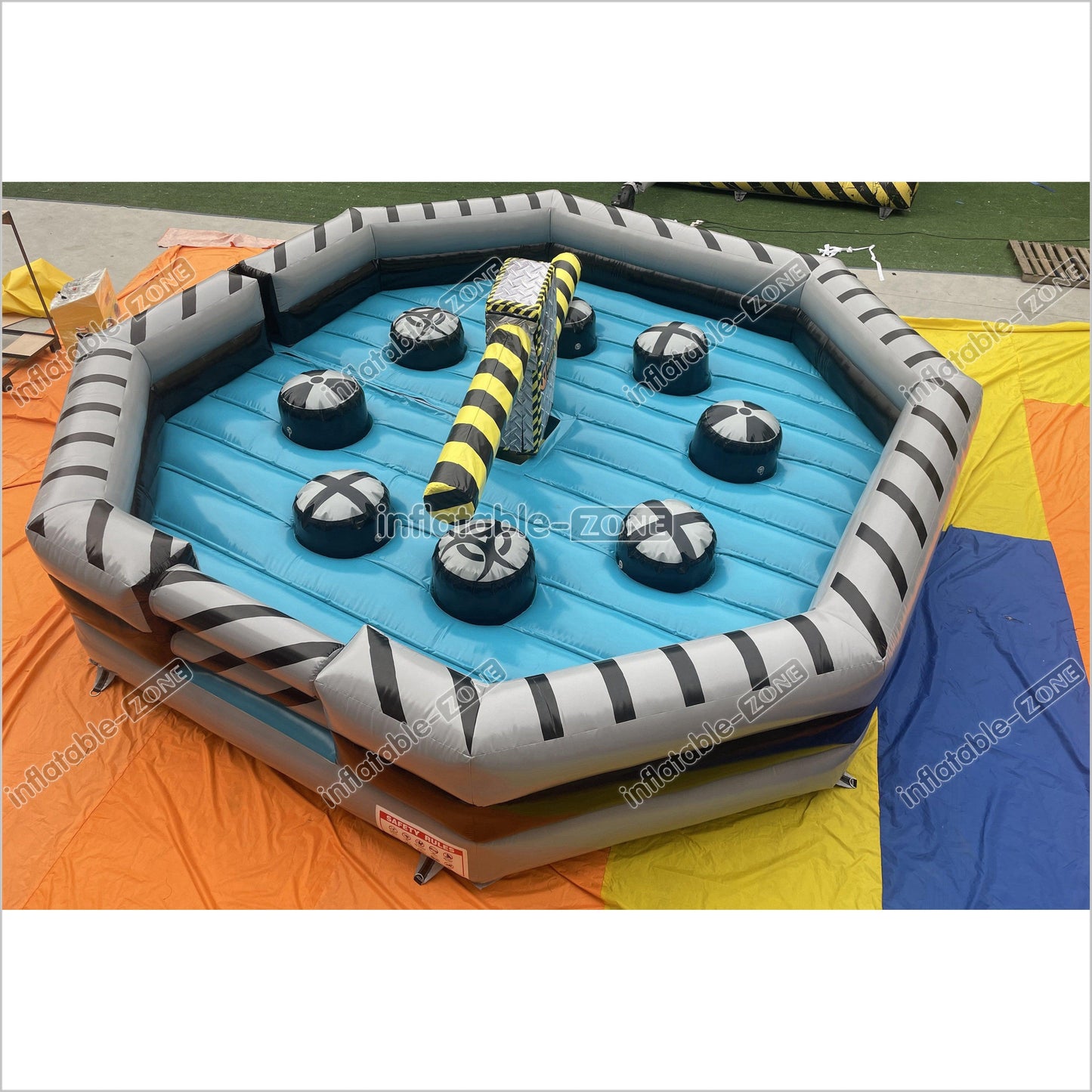 Outdoor Adult Kids Inflatable Sweeper Eliminator Wipeout Toxic Meltdown Machine Inflatable Game - Inflatable-Zone