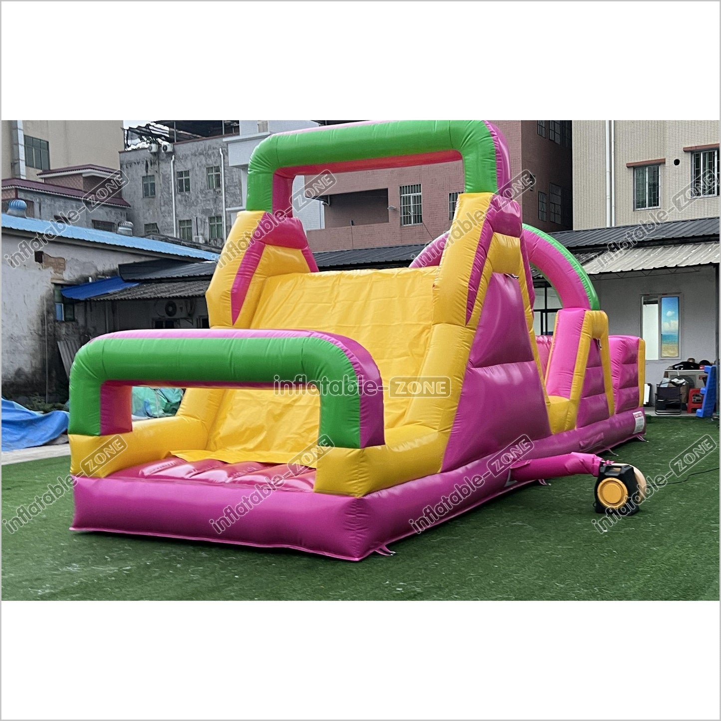 Large Obstacle Course Party Event Energy Challenge Sports Inflatable Obstacle Jumping Castle Bouncer With Slide - Inflatable-Zone