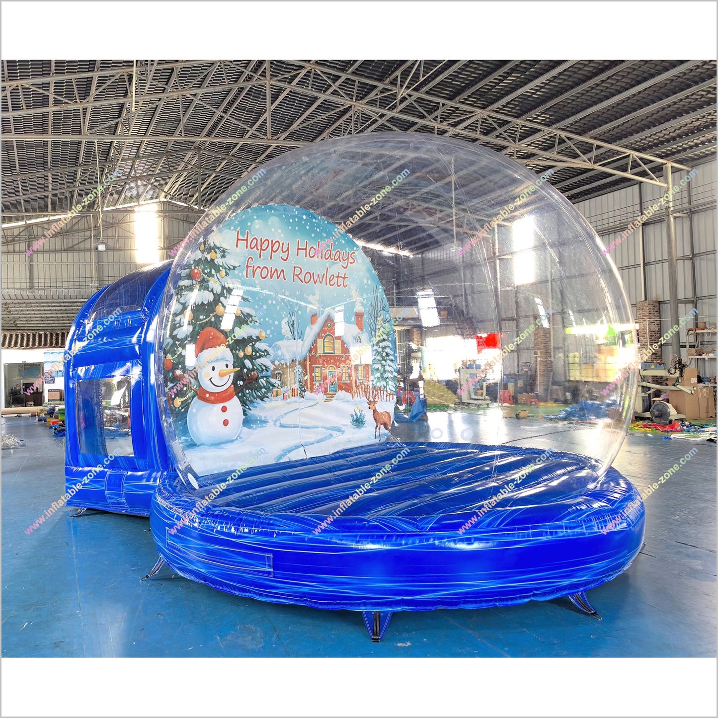 Outdoor Inflatable Christmas Snow Globe Custom Backdrop Human Size Snow Globe Photo Booth For Party - Inflatable-Zone