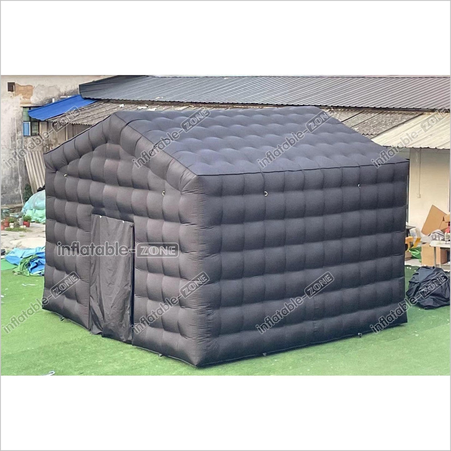 Outdoor Inflatable Nightclub Tent Commercial Black Backyard Blow Up Club Inflatable Party Cube Disco Bar Tent - Inflatable-Zone