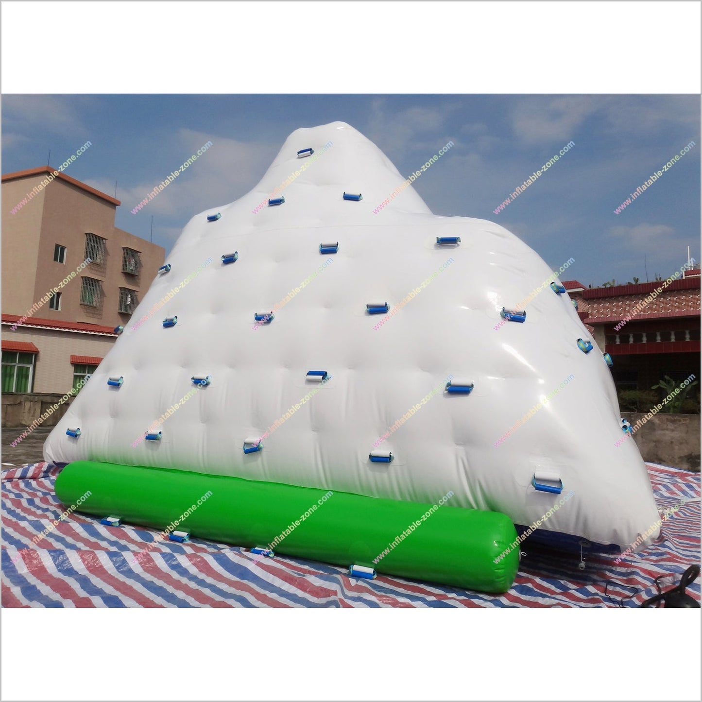 Party Island Floating Inflatable Iceberg Water Park Inflatables Iceberg Climbing Wall - Inflatable-Zone